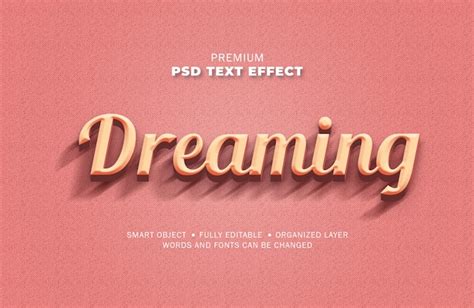 Premium Psd 3d Light Gradient Retro Text Effect Style