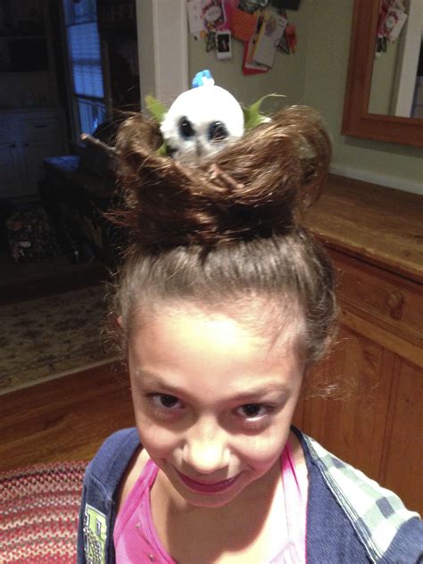 Name bird with crazy hair. Crazy hair day bird nest with beanie boo owl in it! so ...