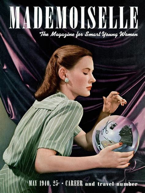 Mademoiselle Cover Featuring A Model Gazing Photograph By Paul Dome Fine Art America