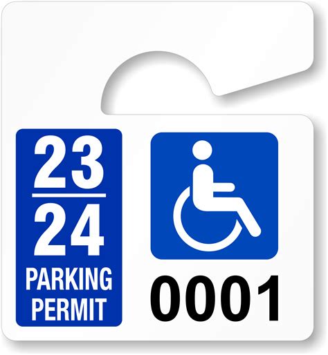 Handicap Parking Permit Template