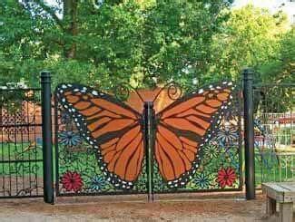 More images for butterfly gate design » Pin by Nora Gholson on gates | Metal garden gates, Iron ...
