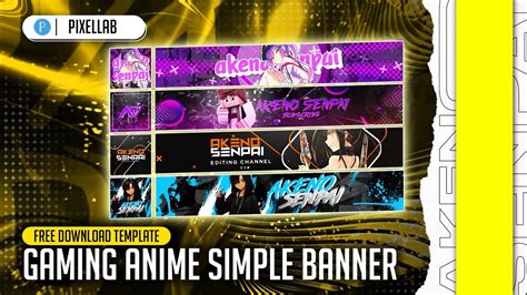 Free Download Anime Gaming Logo And Banner For Android Pixellab Youtube