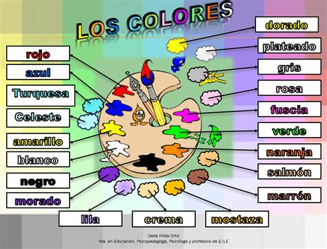 Mundohispanico2 Vocabulario Los Colores