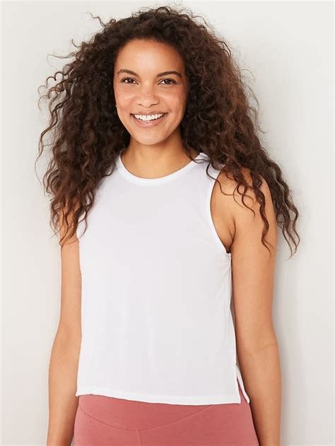 Ultralite Cropped Tank Top For Women Old Navy