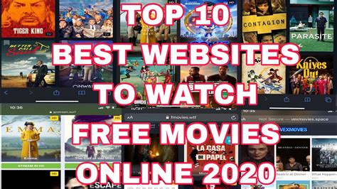 Top 10 Best Websites To Watch Free Movies Online Youtube
