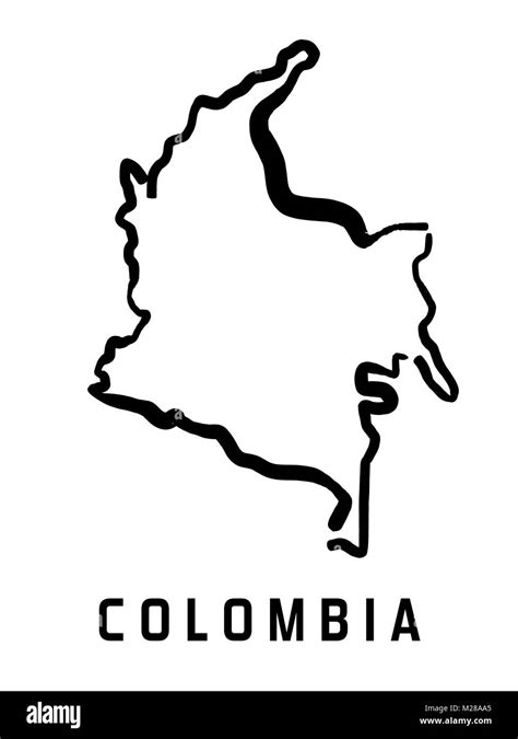 Imagen De Un Mapa De Colombia Ilustracion De Mapa D Contorno De My