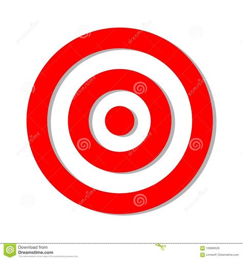 Activation of target redcard can be done by using couple of ways. Red target sign stock vector. Illustration of aspiration - 100889528