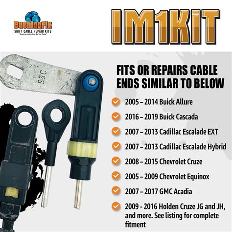 Buy Bushingfix Im Kit Transmission Shift Cable Bushing Repair Kit