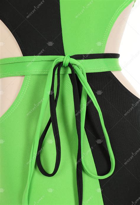 Gothic Sexy One Piece Swimsuit Green And Black Spliced Cutout Bathing Suit Swimwear For Sale