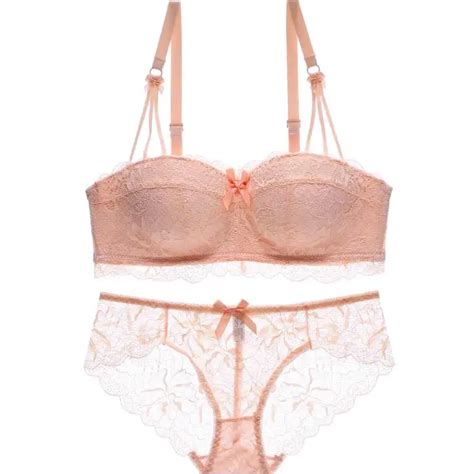 Adolescente Lingerie Half Cup And Lace Bras Without Steel Ring Female