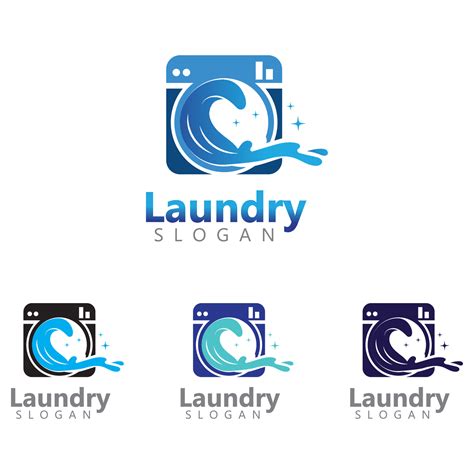 Laundry Machine Logo For Business Illustration Template Design 4969488