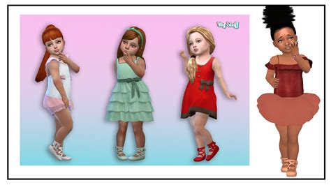 Sims 4 Toddler Cc — Ilovesaramoonkids Beautiful B A L L E T Shoes
