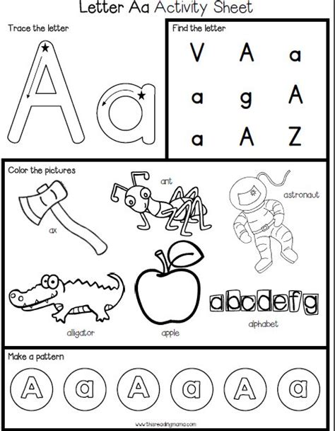 كتاب Alphabet Worksheets Activity Pages From A To Z المعلمة أسماء