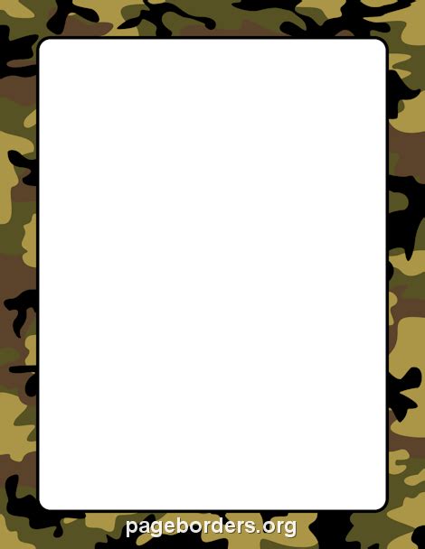 Camouflage Border Clip Art Page Border And Vector Graphics Clip