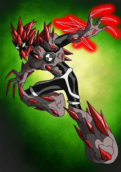 Crimson Spike Commission By Thehawkdown On Deviantart Ben 10 Alien