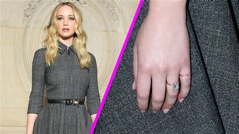 Jennifer Lawrence Flashes Her Huge Engagement Ring At Paris Fashion Week Access