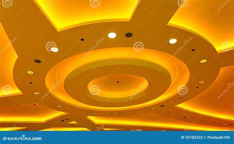 Architectural Abstract Ceiling Light Fixture Stock Photo Image Of