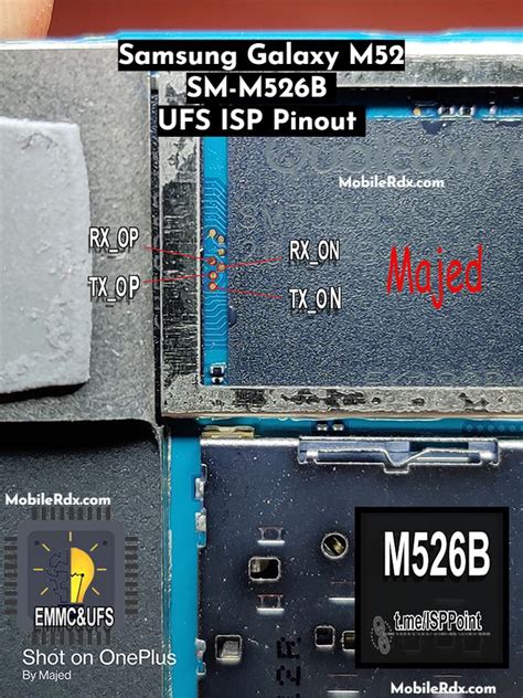 Samsung Galaxy M SM M B UFS ISP Pinout Test Point