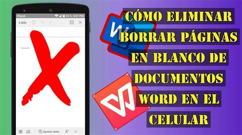 Cómo Eliminar PÁgina En Blanco De Documentos Word En El Celular 📝📃