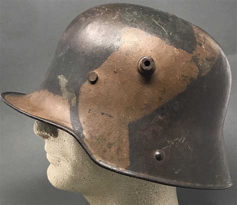 Original Wwi German Camouflage Helmet Stahlhelm M16
