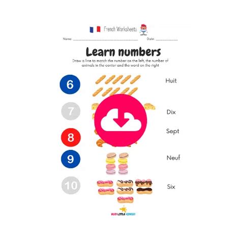 French Worksheets For Kids Busy Little Kiddies Blk Learn The French