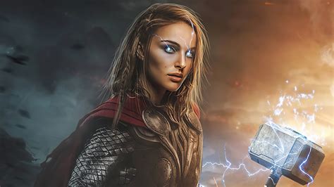 Lady Thor Love Thunder 4k Hd Wallpapers Wallpapers Hd
