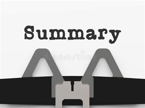 Executive Summary Type Icon Showing Short Condensed Report Roundup 3d