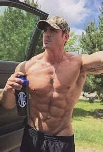 Shirtless Male Muscular Beefcake Sweaty Jock Ripped Abs Guy X Photo Sexiz Pix