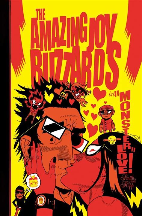 The Amazing Joy Blizzards Poster Is Shown In Red And Yellow