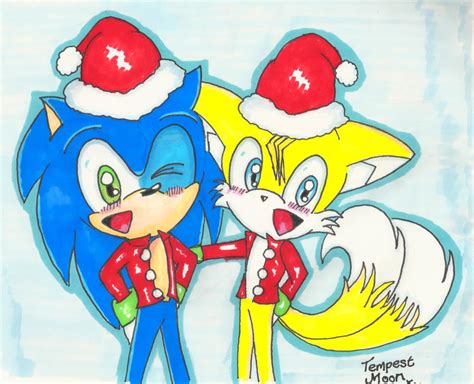 Christmas Sonic And Tails By Tempestmoonxx On Deviantart