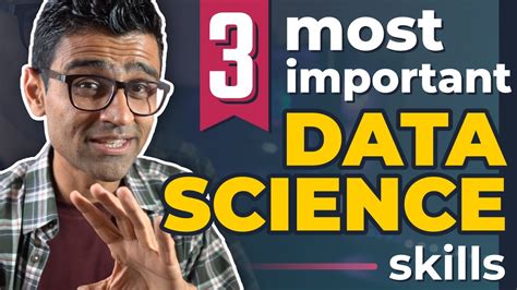 3 Most Important Skills To Become A Data Scientist Youtube
