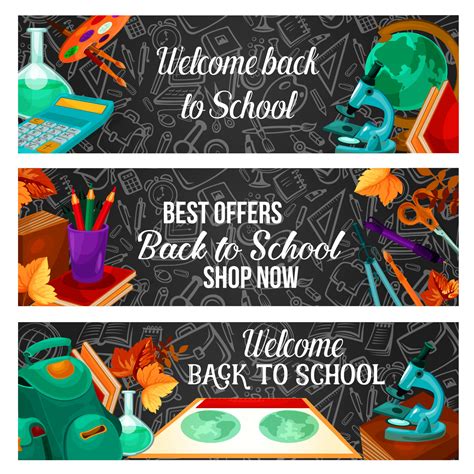 Back to school special offer sale banner design 13173981 Vector Art at