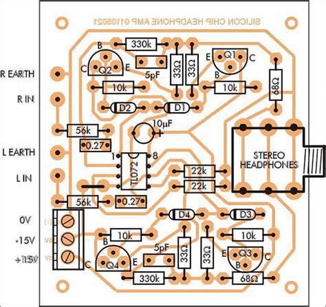 Stereo Headphone Amplifier Circuit Schematic Circuit Diagram