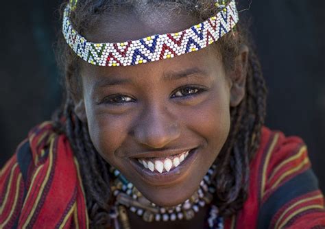 Afar Tribe Woman With Sharpened Teeth Assaita Afar Regional State