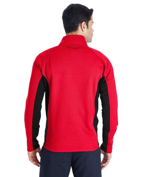 Spyder Mens Full Zip Sweater Fleece Jacket Threadfellows