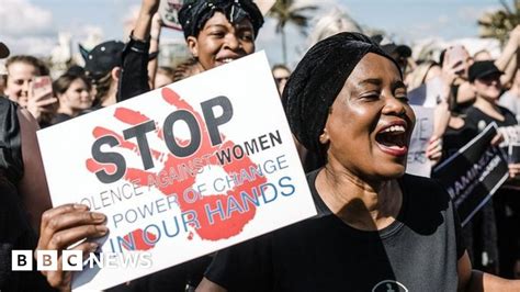 South Africa Violence Against Women Like A War Ramaphosa Bbc News