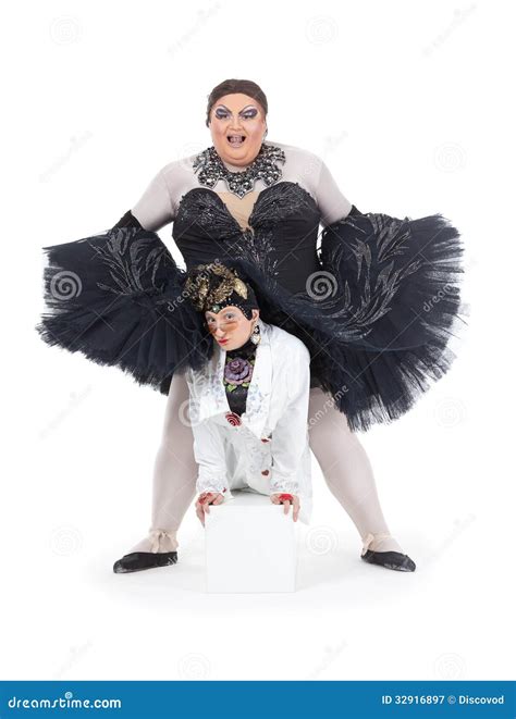 Two Drag Queens Performing Together Stock Image Image Of Dancer