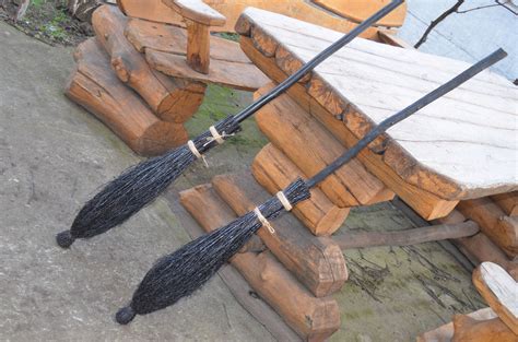 Black Witch Broom Broom Wizard Broom Magic Brooms Etsy