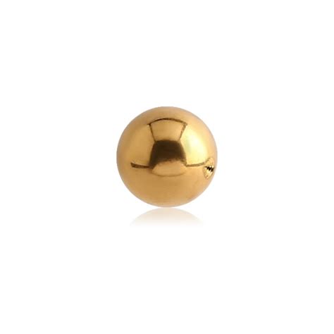 14g Gold Plated Surgical Steel Ball Wicked Alternative Body Fashion