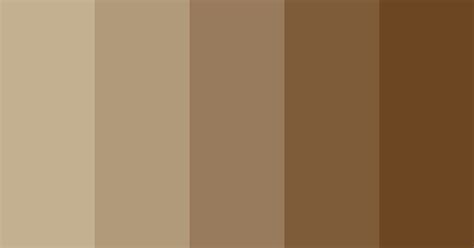 Khaki Gradient Color Scheme Brown