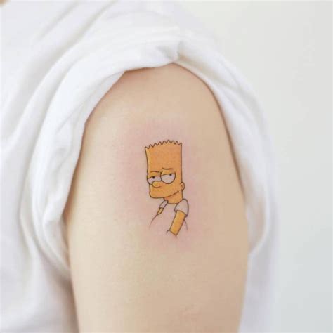 Bart Simpson Tattoo On The Shoulder Tatuaje De Los Simpsons