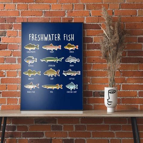 Freshwater Fish Poster Teeshirtpalace