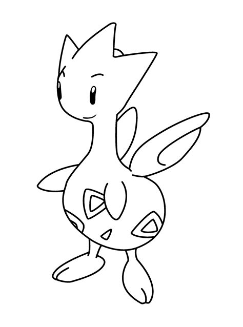 This will be togepi's broken egg … Togetic Pokemon coloring page