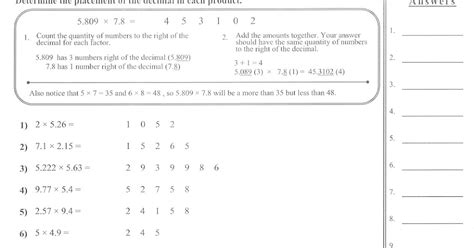 Mrs Whites 6th Grade Math Blog Review Multiplying Decimals