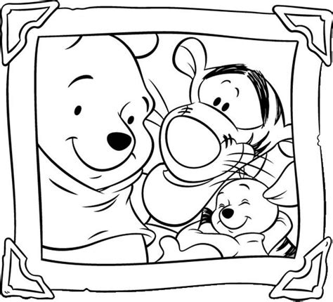 Cartoons Coloring Pages: Winnie the Pooh and Tigger Coloring Pages