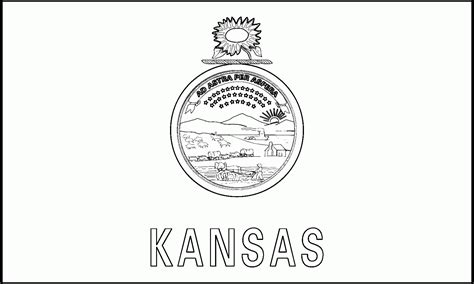 Texas state seal coloring page. Kansas Flages Coloring Pages - Coloring Home