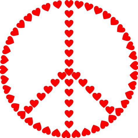 Clipart Peace Sign Love