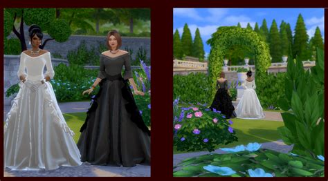 The Sims 4 Elegant Princess Dress V1 Cris Paula Sims