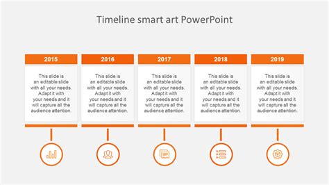 Timeline Smartart Powerpoint Template Presentation