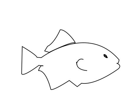 Printable Fish Clipart Black And White